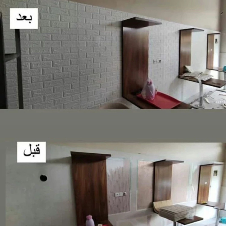 دیوارپوش رولی فومی آجری 70در280 cm عمده (پسکرایه)
