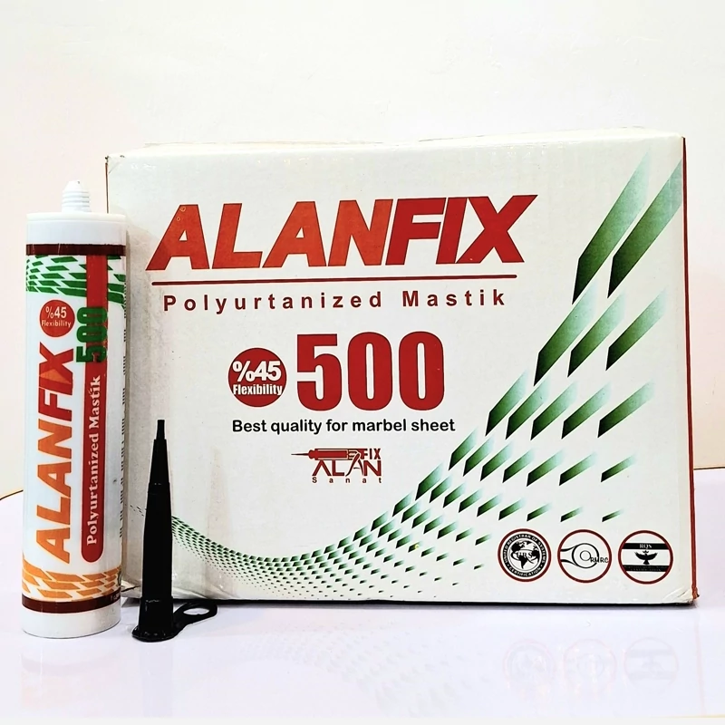 کارتون 24عددی چسب ماستیک ماربل شیت و ترمووال مدل ALAN FIX 500 چسبندگی قوی و ضدآب و درزگیر (پسکرایه)