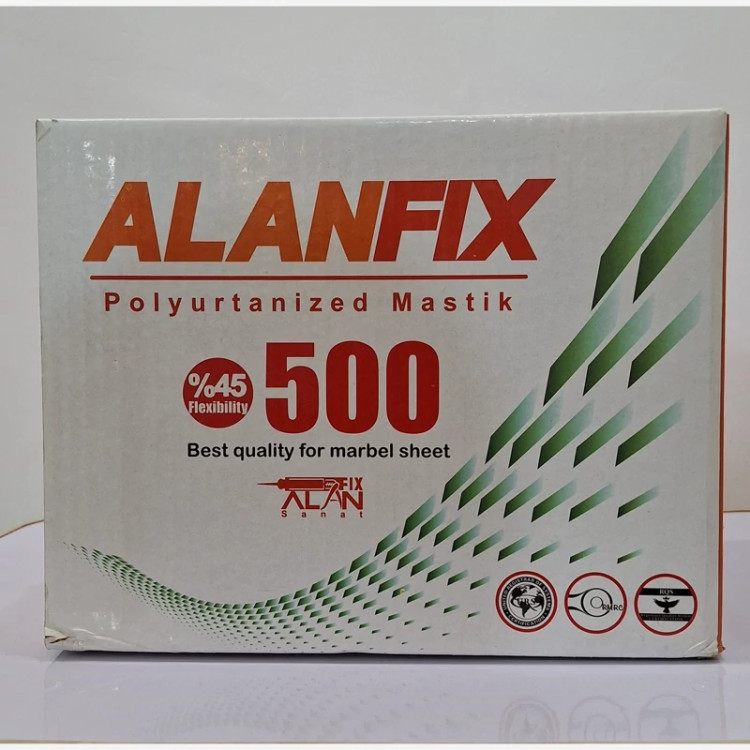 کارتون 24عددی چسب ماستیک ماربل شیت و ترمووال مدل ALAN FIX 500 چسبندگی قوی و ضدآب و درزگیر (پسکرایه)