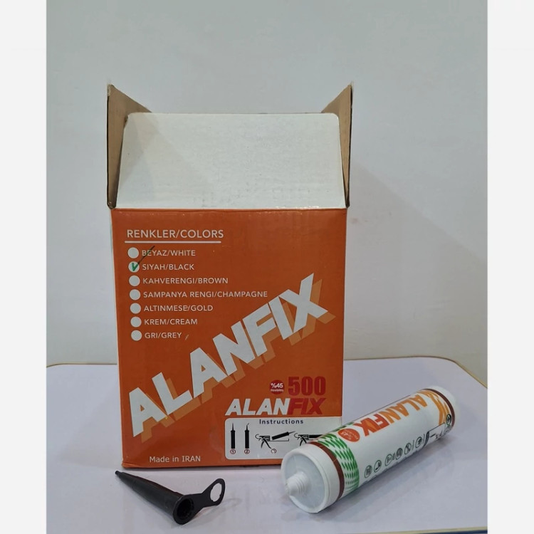 کارتون 24عددی چسب ماستیک ماربل شیت و ترمووال مدل ALAN FIX 500 چسبندگی قوی و ضدآب و درزگیر (پسکرایه)