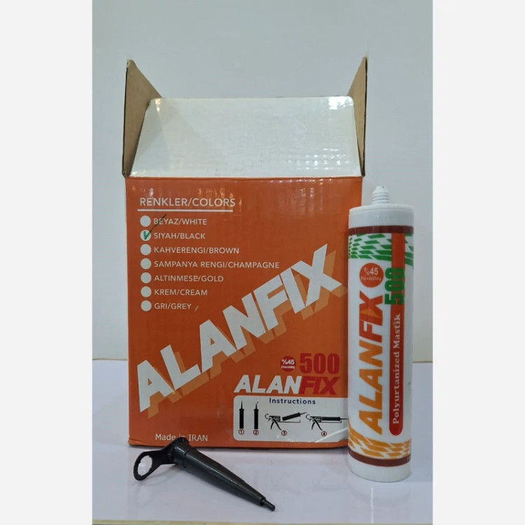 کارتون 24عددی چسب ماستیک ماربل شیت و ترمووال مدل ALAN FIX 500 چسبندگی قوی و ضدآب و درزگیر (پسکرایه)