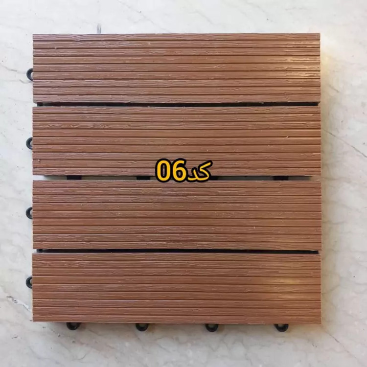 تایل چوب پلاست کد 06 ابعاد 30در30 cm (پسکرایه)