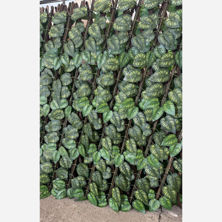 پنل حصار آکاردئونی برگ پتوس شاسی چوب ابعاد 1در2 متر (پسکرایه)