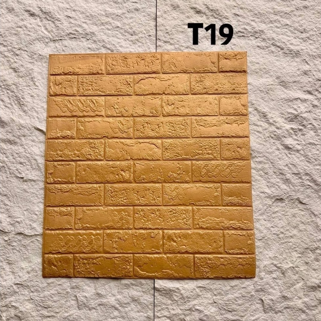 دیوارپوش فومی پشت چسبدار وارداتی کد T19 ابعاد 70در77 cm ضخامت 6میل (پسکرایه)