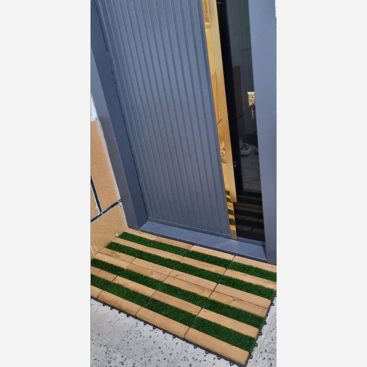 تایل ترموچمن 19میل راه راه چمن ابعاد 30در30 ضدآب (پسکرایه)