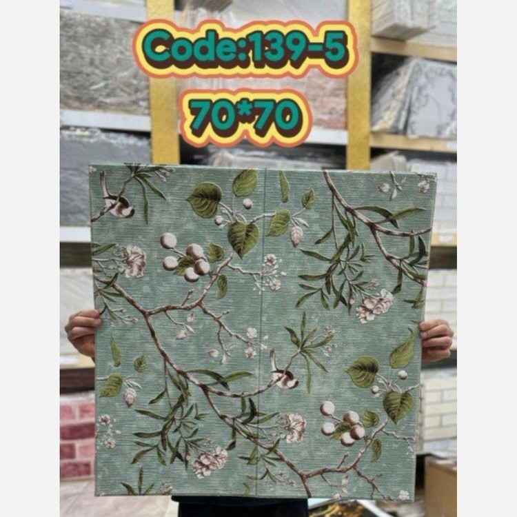 دیوارپوش فومی گل بهاری پشت چسبدار ابعاد 70در70 cm ضخامت 5میل (پس کرایه)