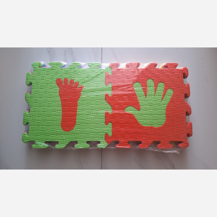 کفپوش تاتامی کودک ابعاد 25در25 cm (مدل دست و پا) بسته 8تایی (پس کرایه)