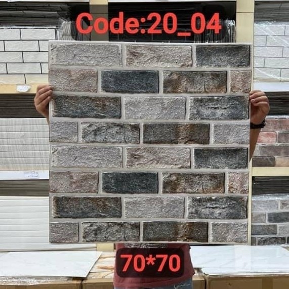 دیوارپوش فومی آجری پشت چسبدار وارداتی کد 04-20 ابعاد70در70 cm ضخامت 5میل (پس کرایه)