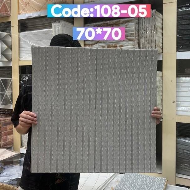 دیوارپوش فومی پشت چسبدار ترموفوم وارداتی کد 05-108 ابعاد70در70 cm ضخامت 5میل (پس کرایه)