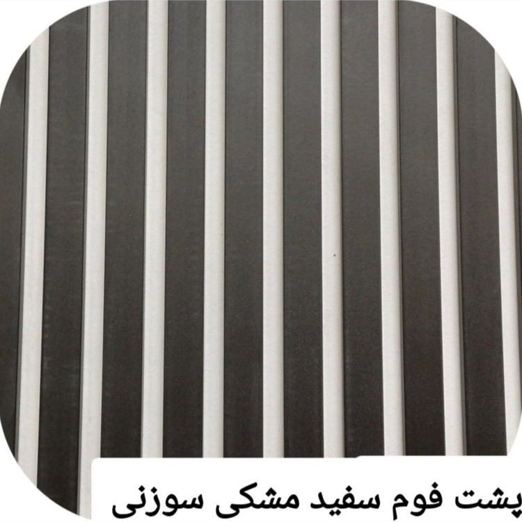 ترمووال فوم پنل آکوستیک PVC مشکی سوزنی 201 زمینه سفید ابعاد50در280 cm ضدآب (ارسال باباربری پسکرایه)