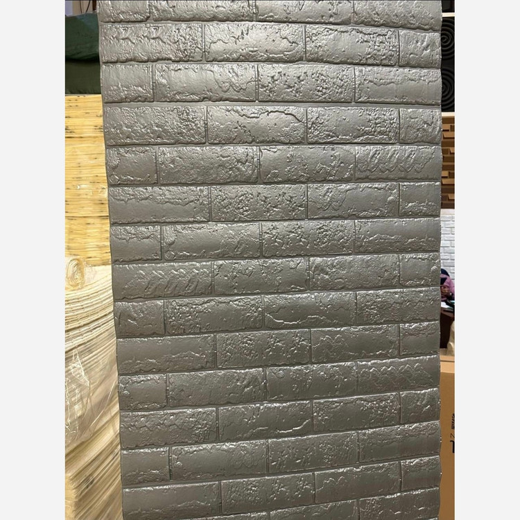 دیوارپوش رولی فومی آجری قفقازی بدون چسب 70در280 cm ضخامت 4.5میل (پسکرایه)