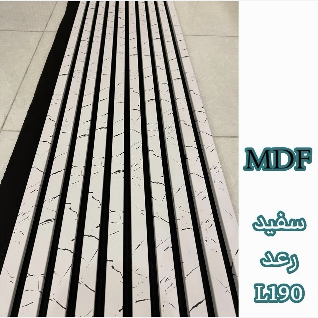 ترمووال فوم پنل سفید رعد کد L190، مغزMDF روکش PVC ابعاد50در280 cm (ارسال با باربری) (پس کرایه)