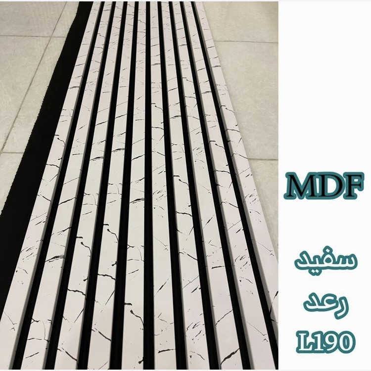 ترمووال فوم پنل سفید رعد کد L190، مغزMDF روکش PVC ابعاد50در280 cm (ارسال با باربری) (پس کرایه)
