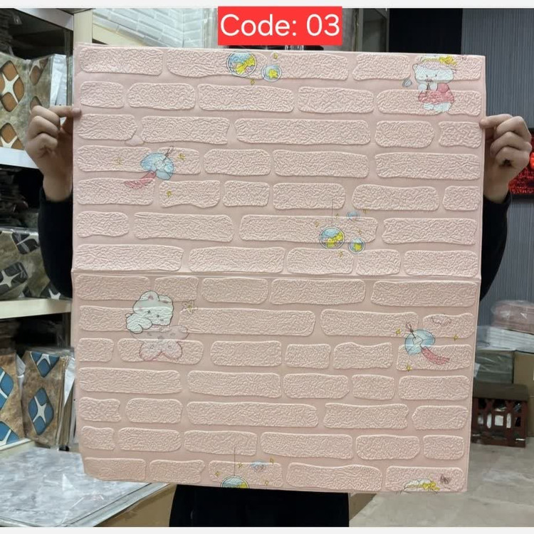 7طرح دیوارپوش فومی اتاق کودک ابعاد70در70 cm ضخامت 5میل (پس کرایه)