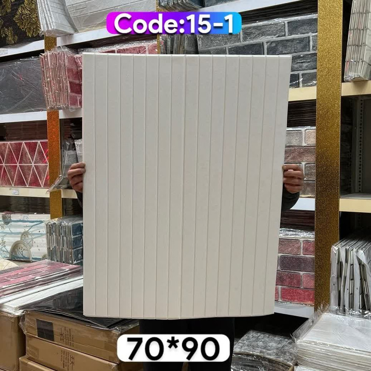 4طرح دیوارپوش فومی (ترموفوم) پشت چسبدار وارداتی ابعاد70در90 cm، ضخامت 5میل(ورق بزنید)(پس کرایه)