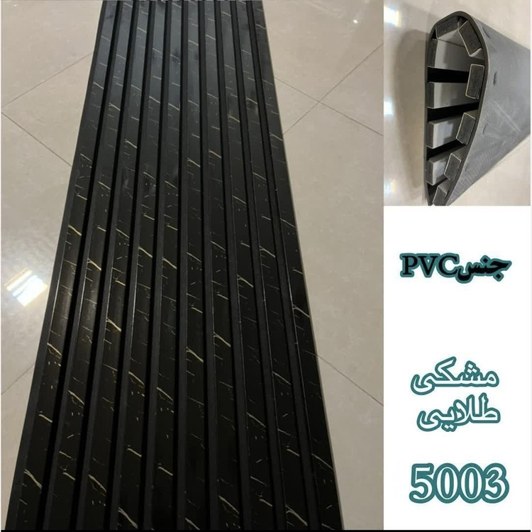 ترمووال فوم پنل ضدآب مشکی طلایی کد 5003 مغزPVC ابعاد50در280 cm (ارسال با باربری و پسکرایه)