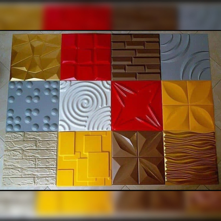 دیوارپوش پلیمری 3d (کد M-7) ابعاد 50در50 cm (پس کرایه)
