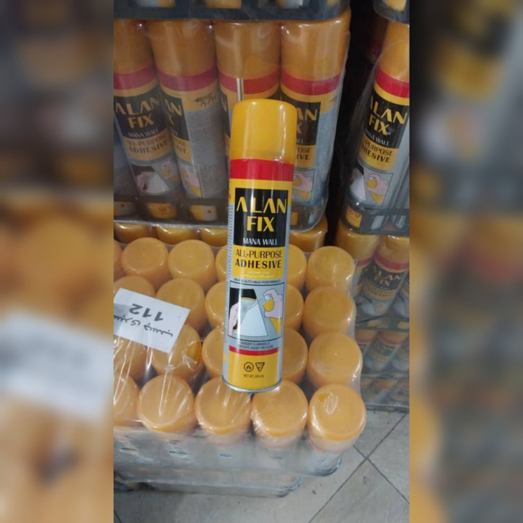 چسب اسپری پلیمری آلفا فیکس 300 میل برای دیوارپوش رولی و ریوال پلاس (پس کرایه)