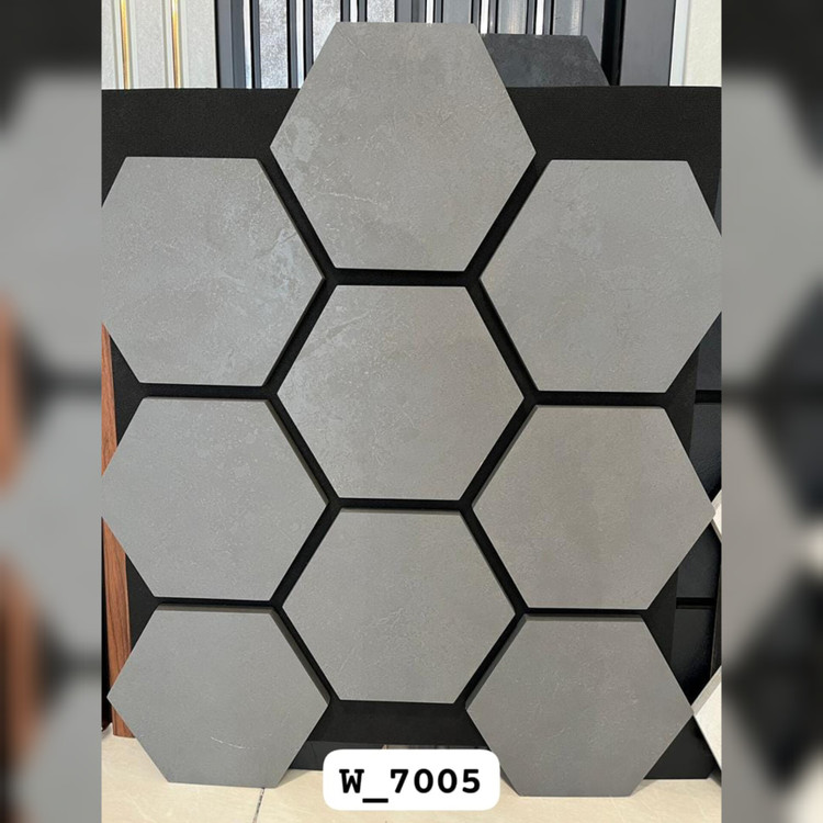 ترموود فوم پنل شش ضلعی (زنبوری) کد W-7005، مغزMDF روکش چوب طبیعی ابعاد 62در72 cm (ارسال پس کرایه)