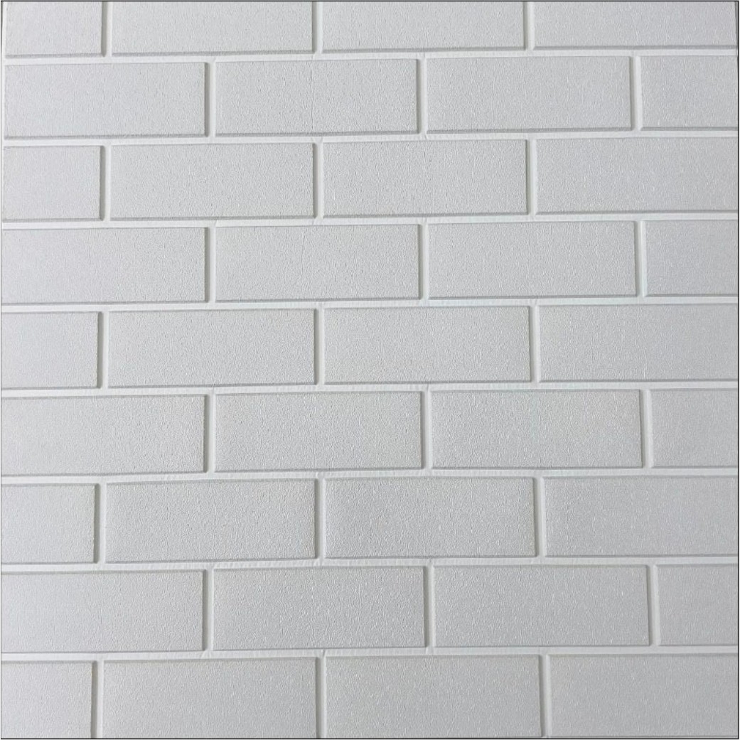دیوارپوش فومی پشت چسبدار آجری تخت 70در70 cm ضخامت 6میل (پس کرایه)