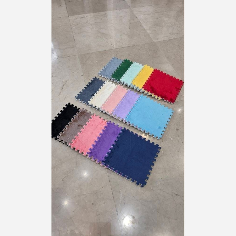 کفپوش تایل موکتی اتاق کودک،ابعاد 28در28 cm،(پازلی)ضربه گیر (پس کرایه)