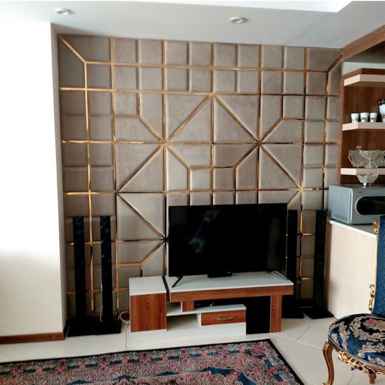دیوارپوش لمسه مخملی پشت چسبدار مدل مثلث ابعاد 47در47 cm ضخامت 20میل،16رنگ (پس کرایه)
