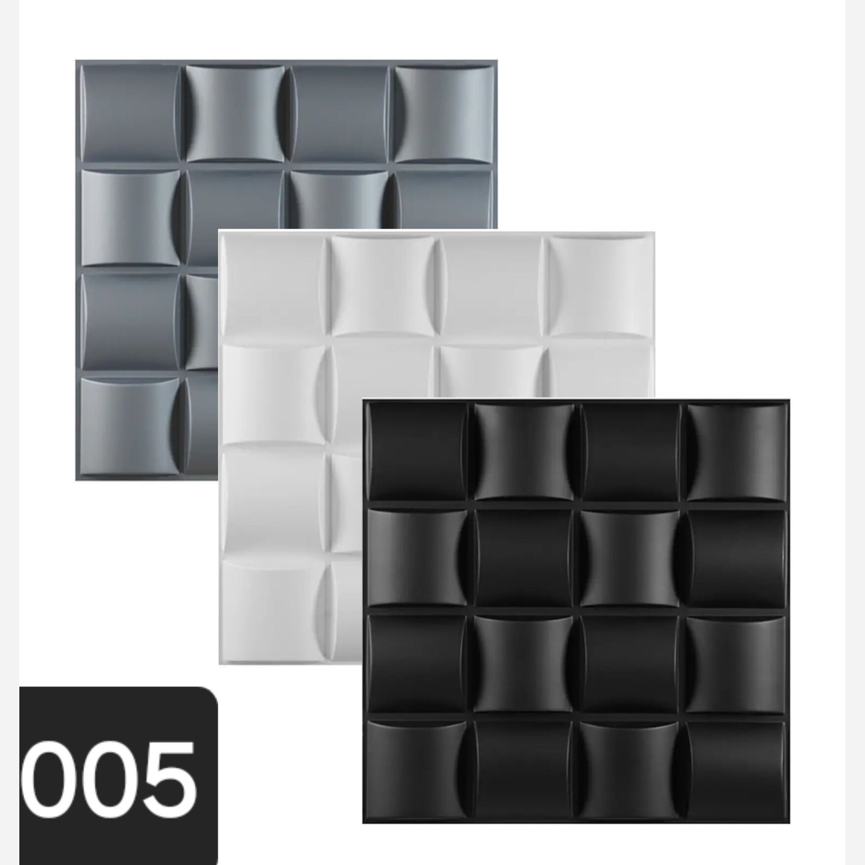 دیوارپوش پلیمری 3d (کد 005) حریر مشبک ابعاد 50در50 cm (پس کرایه)