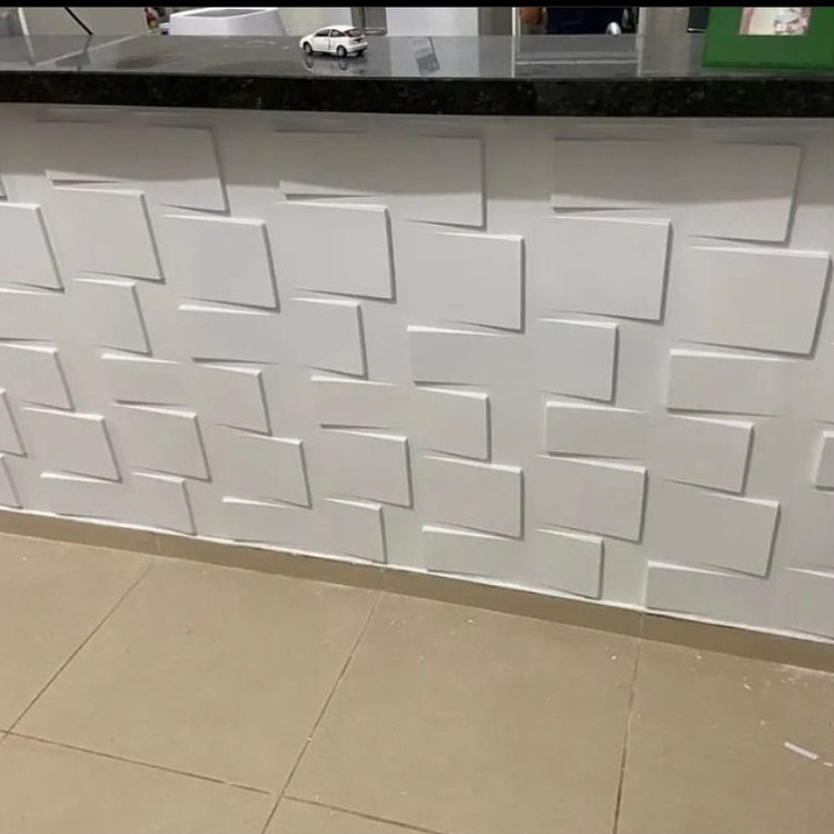 دیوارپوش پلیمری 3d (کد 004) مستطیل کشیده ابعاد 50در50 cm (پس کرایه)