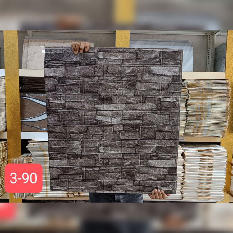 دیوارپوش فومی پشت چسبدار وارداتی کد 90-3 ابعاد 70در70 cm ضخامت 6میل (پس کرایه)
