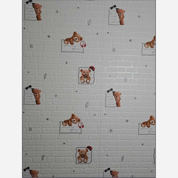 4رنگ دیوارپوش فومی اتاق کودک مدل خرس 70در70 cm ضخامت 5میل (پس کرایه)