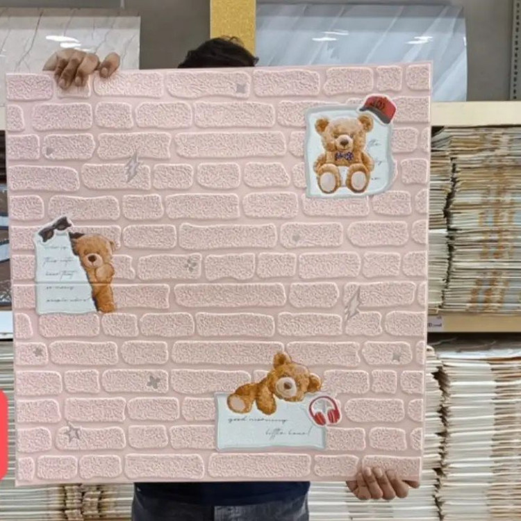 4رنگ دیوارپوش فومی اتاق کودک مدل خرس 70در70 cm ضخامت 5میل (پس کرایه)