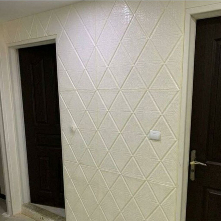 دیوارپوش فومی پشت چسبدار لوزی سایز 70در70 cm (پوست کروکودیل) ضخامت 7میل (پسکرایه)