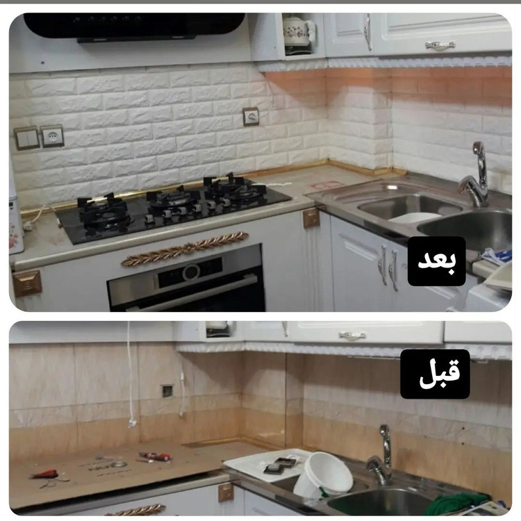 دیوارپوش فومی پشت چسبدار آجری 70در77 cm ضخامت 7میل(پسکرایه)