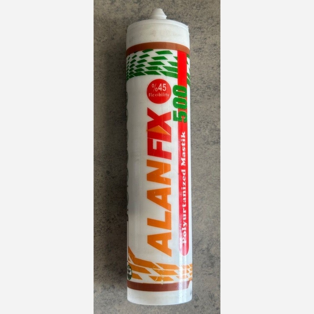 چسب ماستیک سیلیکونی غیراسیدی ALAN FIX 500 ماربل شیت و ترمووال درزگیر (پسکرایه)