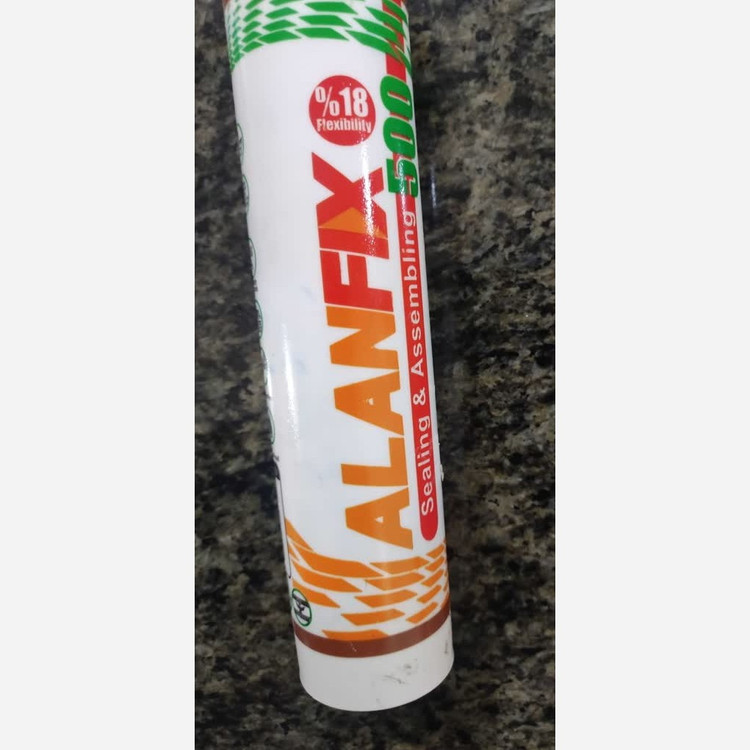 چسب ماستیک سیلیکونی غیراسیدی ALAN FIX 500 ماربل شیت و ترمووال درزگیر (پسکرایه)