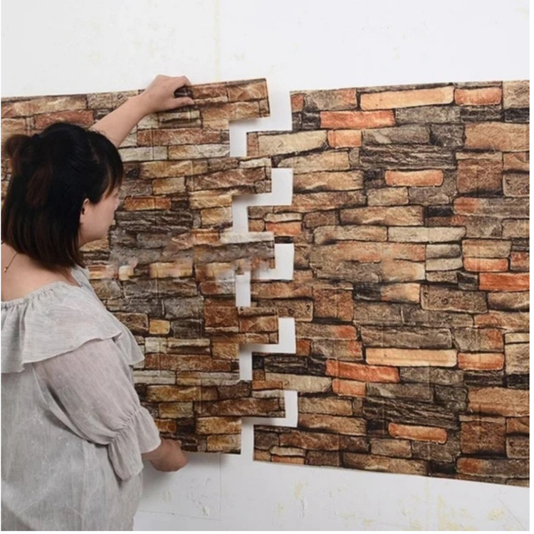 دیوارپوش فومی پشت چسبدار وارداتی کد AA-218 ابعاد 70در70 cm ضخامت 3میل (پس کرایه)