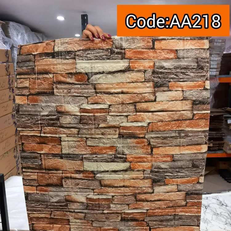 دیوارپوش فومی پشت چسبدار وارداتی کد AA-218 ابعاد 70در70 cm ضخامت 3میل (پس کرایه)