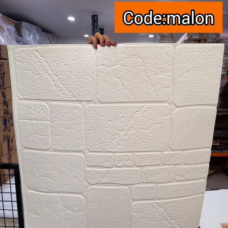 دیوارپوش فومی پشت چسبدار وارداتی کد malon ابعاد 70در70 cm ضخامت 5میل (پس کرایه)