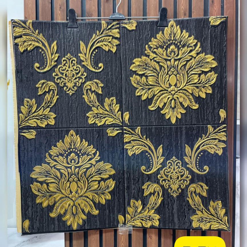 دیوارپوش فومی پشت چسبدار وارداتی داماس 2 ابعاد 70در70 cm ضخامت 5 میل