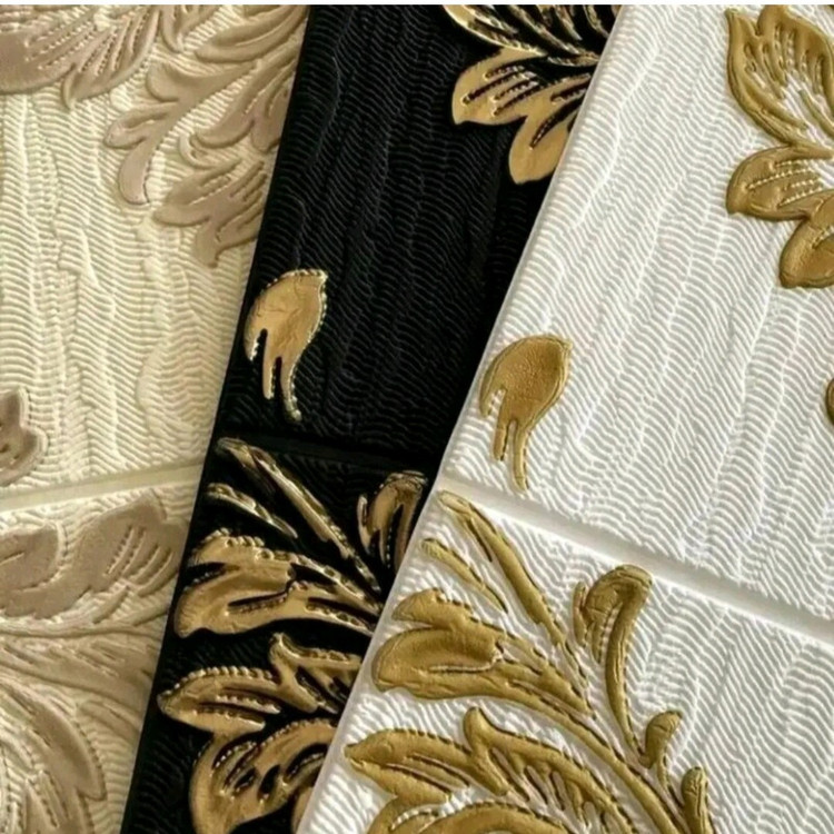 دیوارپوش فومی پشت چسبدار وارداتی داماس 2 ابعاد 70در70 cm ضخامت 5 میل