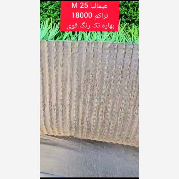 چمن مصنوعی هیمالیا بهاره 25میل تراکم 18000 تک رنگ قوی (پس کرایه)