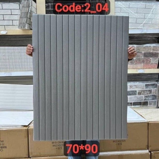 دیوارپوش فومی پشت چسبدار ترموفوم وارداتی کد 04-2 ابعاد 70در90 cm ضخامت 5میل (پس کرایه)