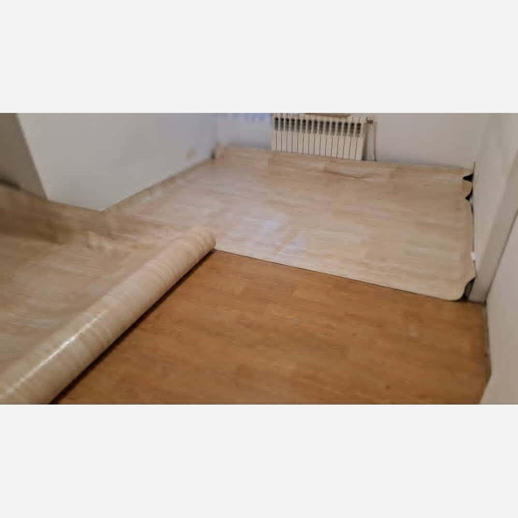 کفپوش رولی پشت موکتی (نمد مشکی) کد 1518 عرض 2متر (پسکرایه)