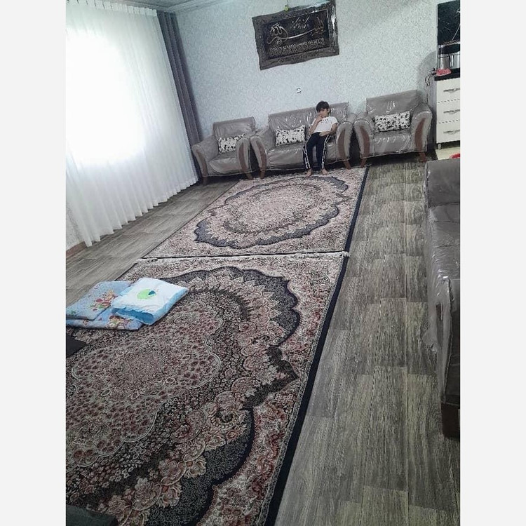 کفپوش رولی پشت موکتی (نمد مشکی) کد 1521 عرض 2متر (پسکرایه)