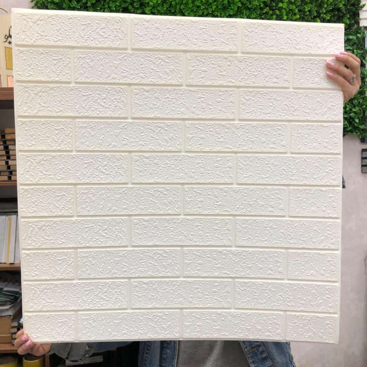 دیوارپوش فومی پشت چسبدار آجر خشتی 70در77 cm ضخامت 8میل (پسکرایه)