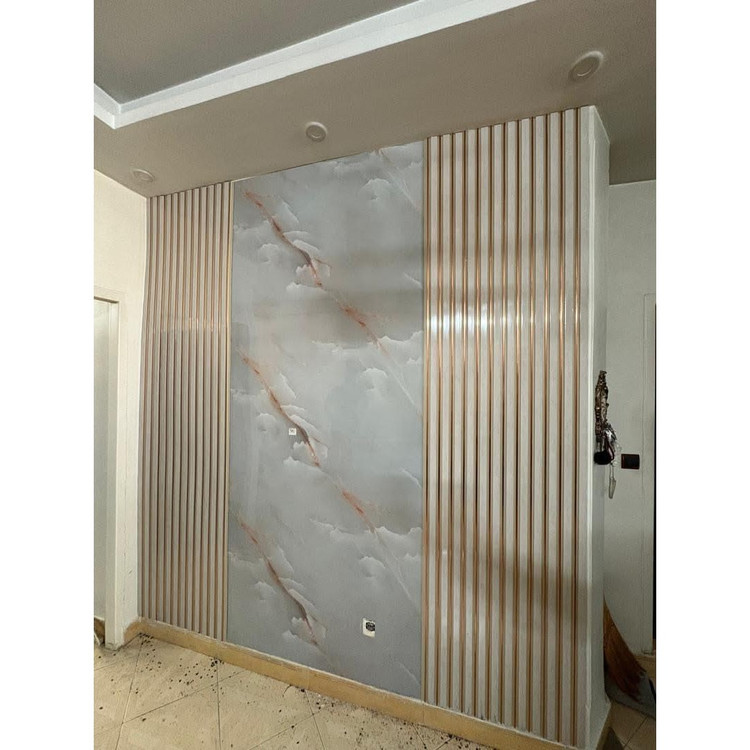 ترمووال سفید شیار طلایی کد 1750 ابعاد 17در280 cm (ارسال با باربری پسکرایه)