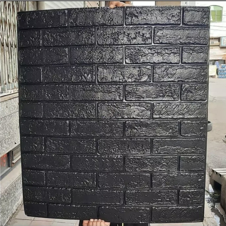 دیوارپوش فومی پشت چسبدار آجری بهمنی 70در77 cm، ضخامت 8میل (پسکرایه)